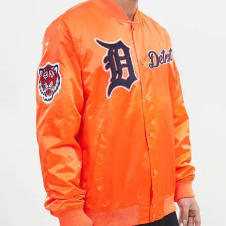 Detroit-Tigers-Chest-Hit-Logo-Satin-Orange-Jacket.webp