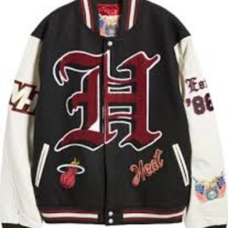 Jeff Hamilton X Miami Heat Block Letter Varsity Jacket