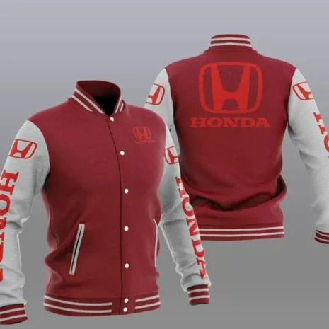 Maroon-Grey-Honda-Car-Baseball-Varsity-Jacket.webp