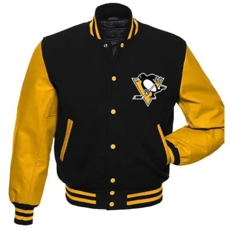 NHL-Pittsburgh-Penguins-Varsity-Black-and-Yellow-Jacket.webp