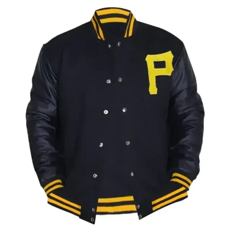 Pittsburgh Pirates Majestic Black Varsity Jacket
