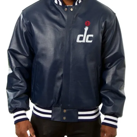 Varsity-Washington-Wizards-Navy-Blue-Leather-Jacket.webp